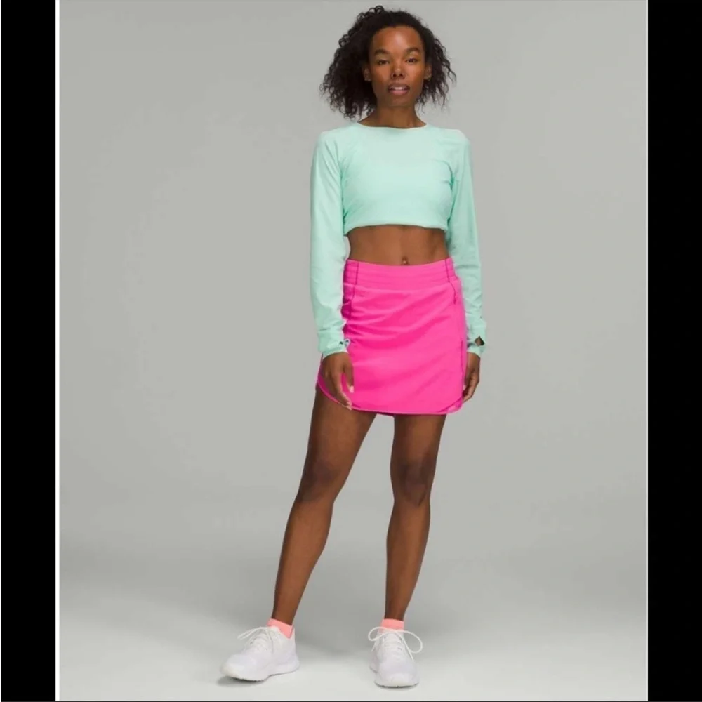 Lululemon Hotty Hot High-Rise Skirt *Long in Sonic Pink Size 6